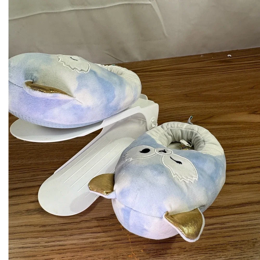 Squishmallows Kids‎ Slippers Blue White Fox Cloud Animal Size 13/1